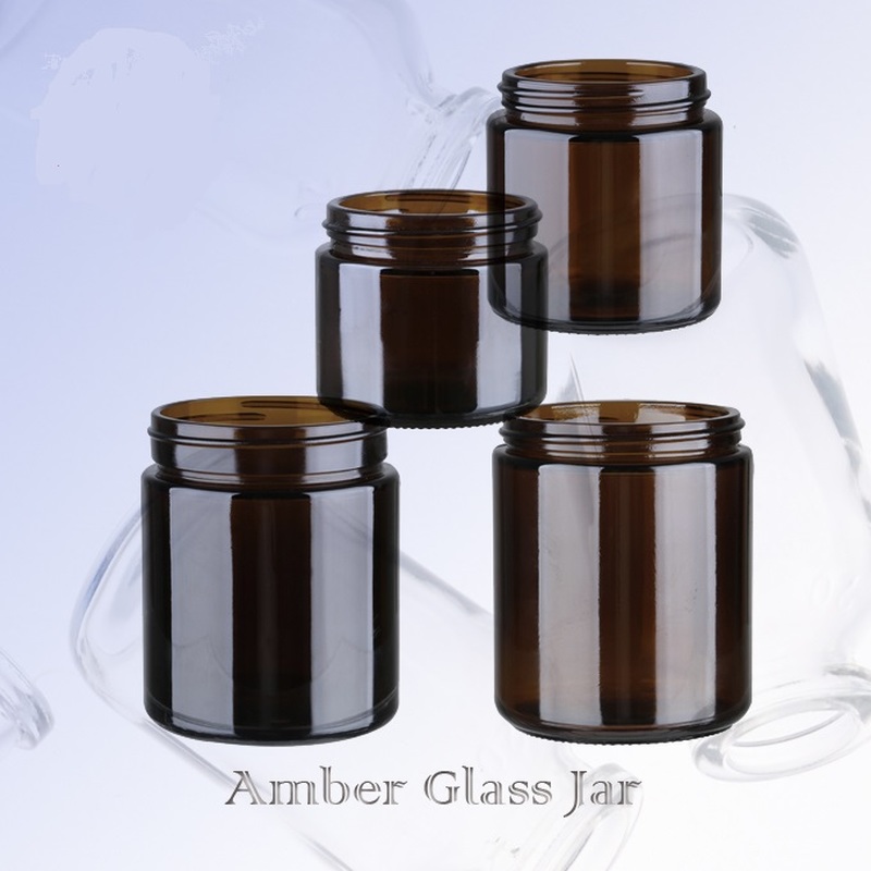 Stock Available 30ml 50ml Amber Frosted Glass Pill Jar
